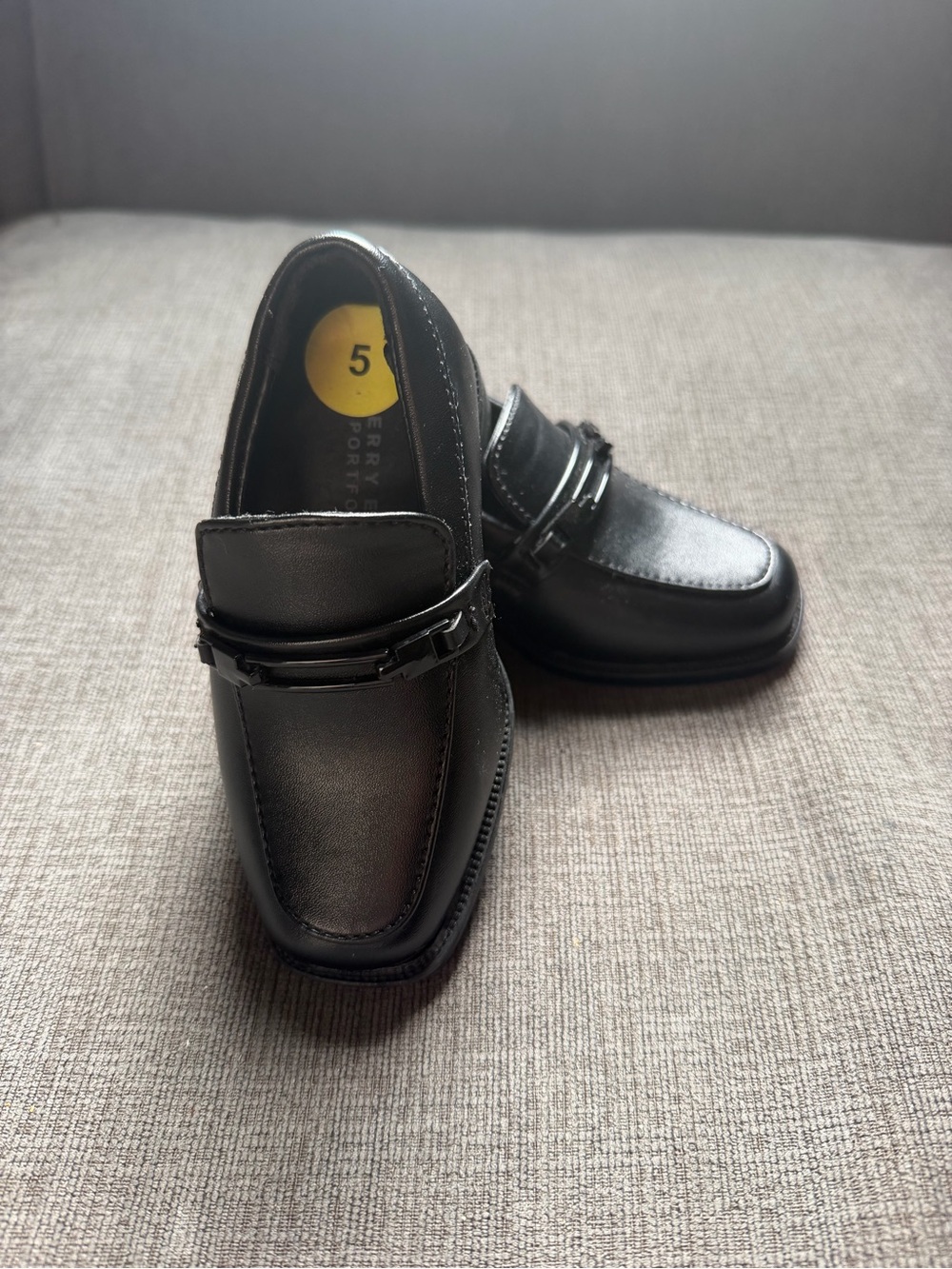 Classic Black toddler/baby Slip-On Loafers - Dress Casual Size 5C